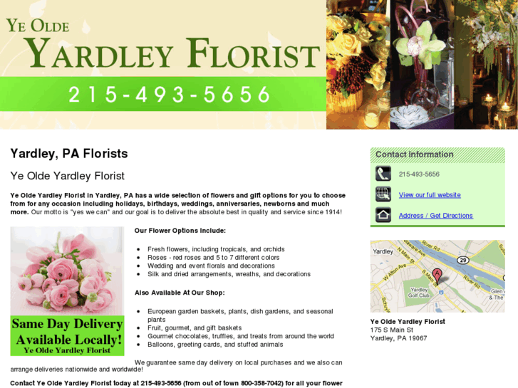 www.yardleyflorist.net