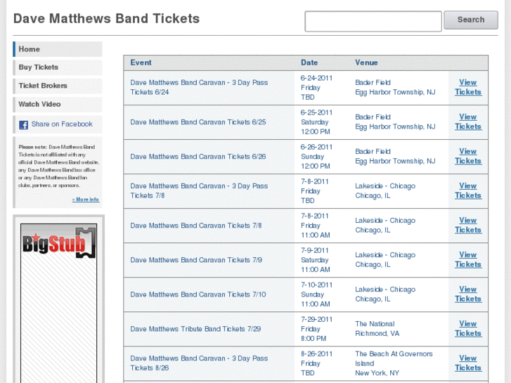 www.davematthewsbandticket.com