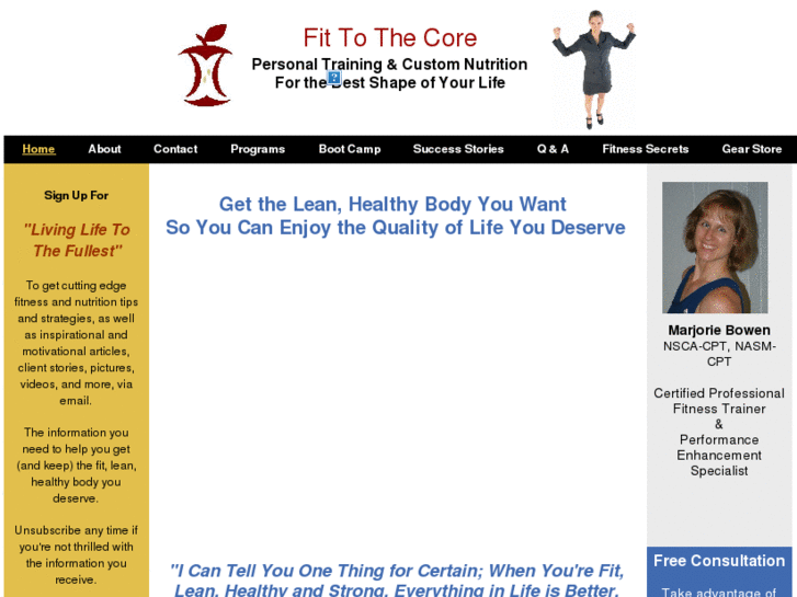 www.fittothecorebymargie.com