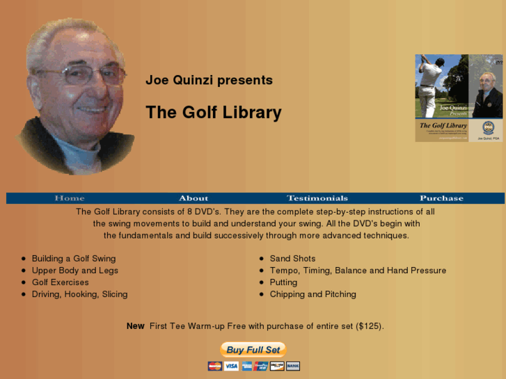 www.joequinzigolflibrary.com