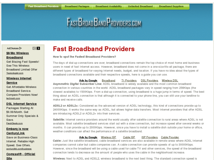 www.fastbroadbandproviders.com