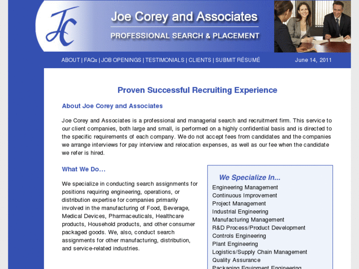 www.joecoreyjobs.com