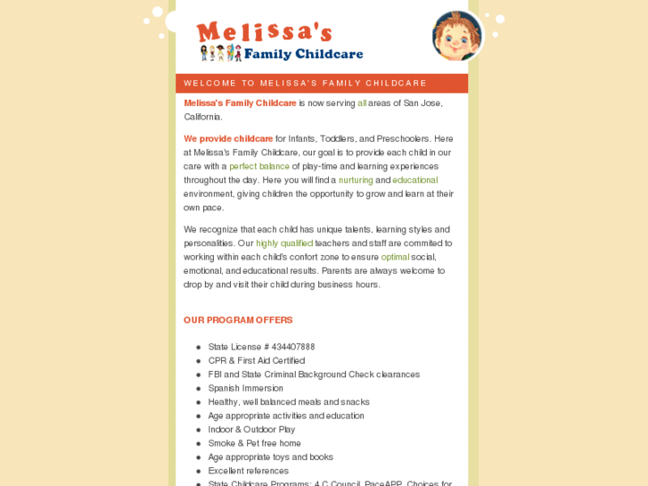 www.melissaschildcare.com