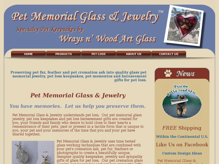 www.petmemorialglassjewelry.com