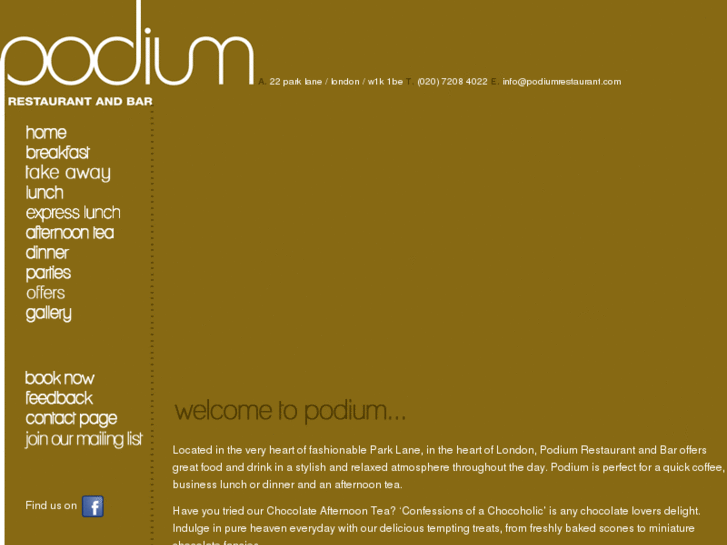 www.podiumrestaurant.com