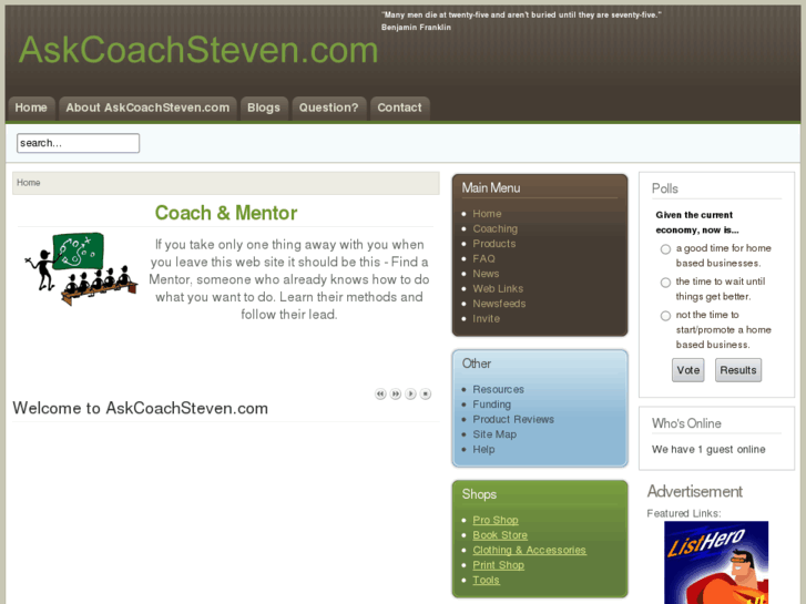 www.askcoachsteven.com