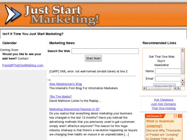 www.juststartmarketing.com