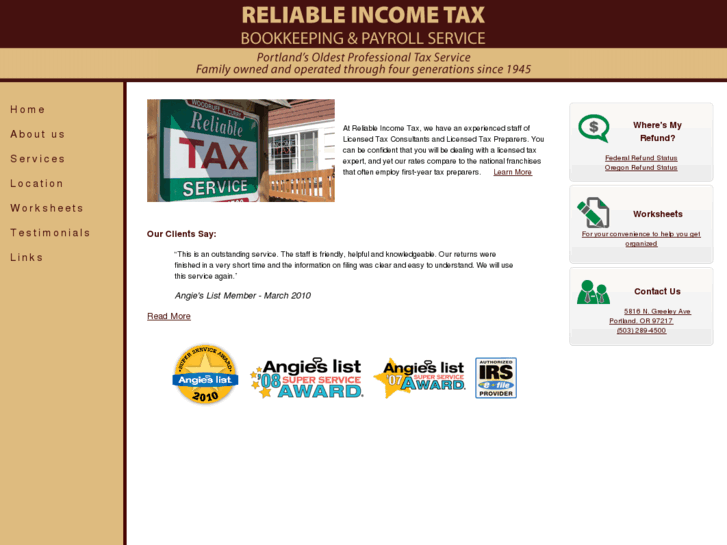 www.reliabletax.net