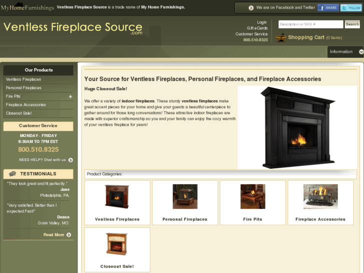 www.ventlessfireplacesource.com