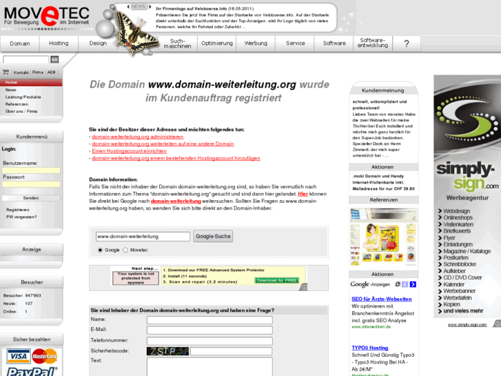 www.domain-weiterleitung.org