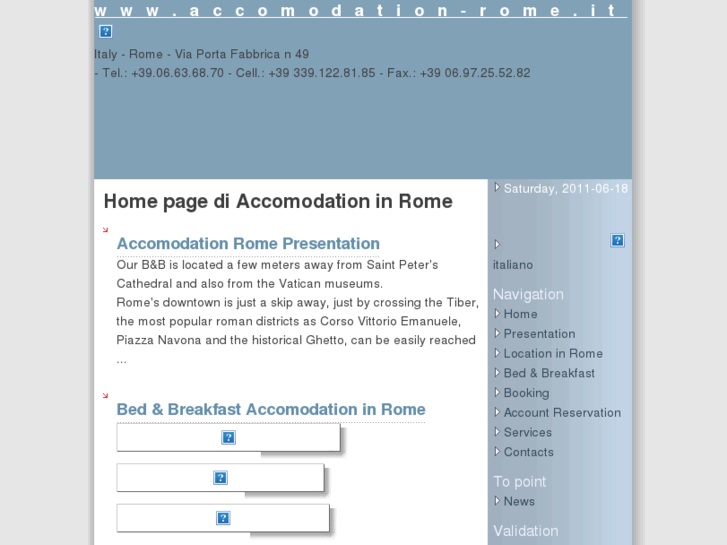 www.accommodationinrome.it