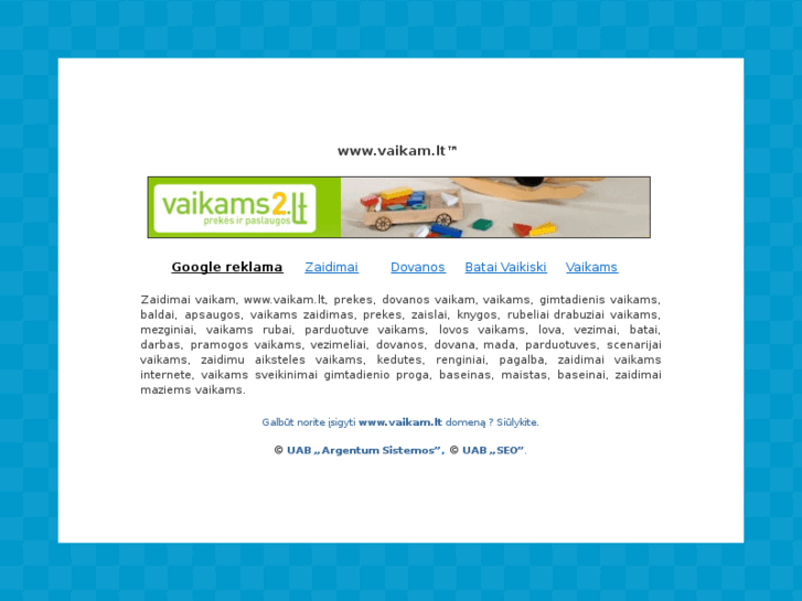 www.vaikam.lt