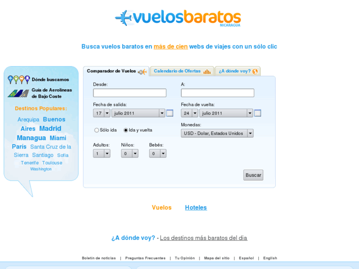 www.vuelosbaratos.com.ni