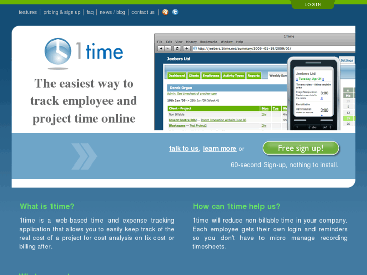 www.1timetracking.com