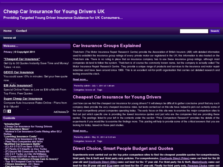 www.cheapcarinsuranceforyoungdrivers-uk.com