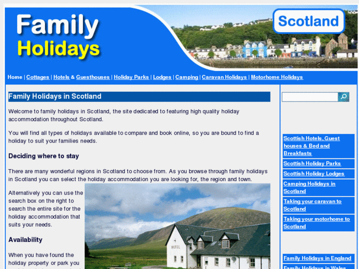 www.familyholidays-scotland.com