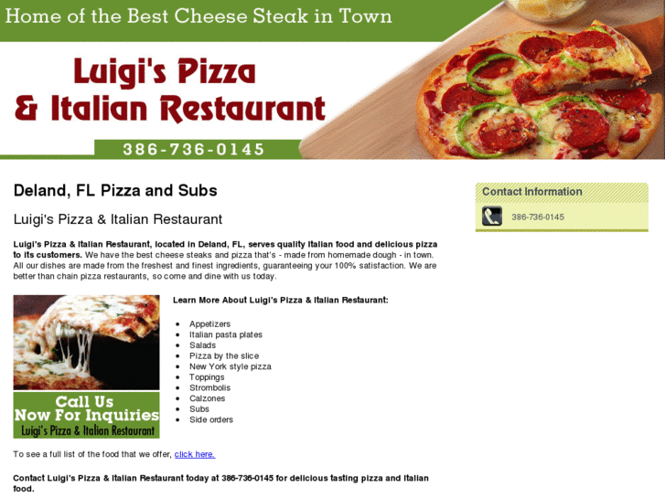 www.luigispizzadeland.com