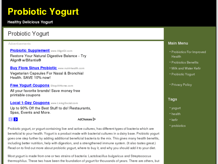 www.probioticyogurt.org