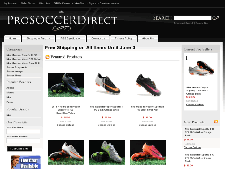 www.prosoccerstore.biz