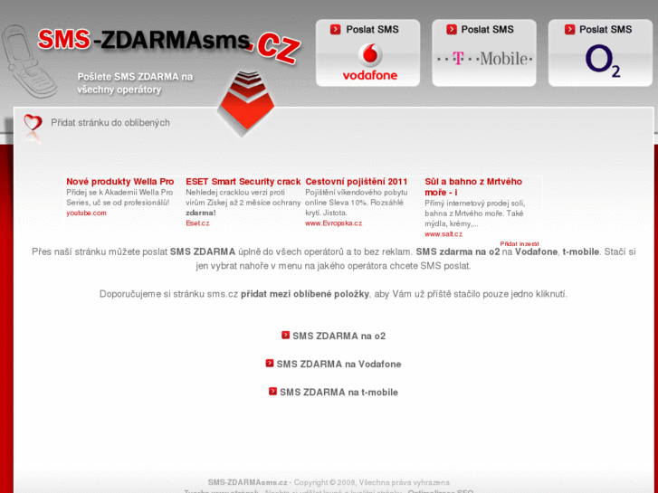 www.sms-zdarmasms.cz