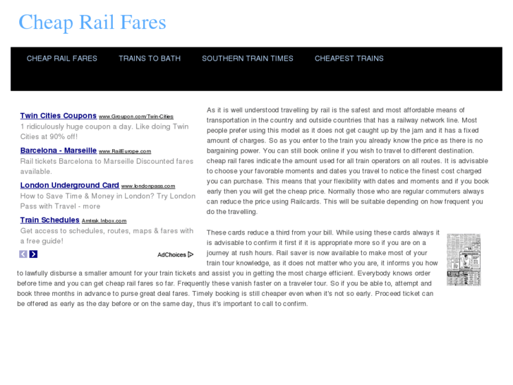 www.cheaprailfares.net