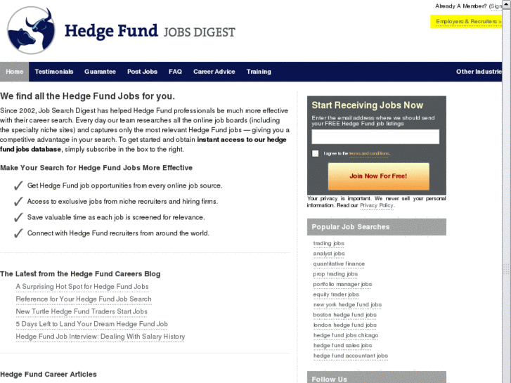 www.hedgefundsjobsdigest.com