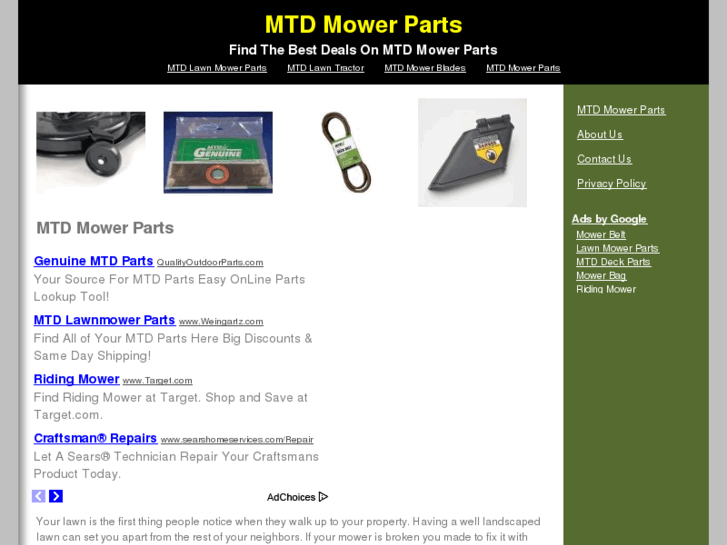 www.mtdmowerparts.net