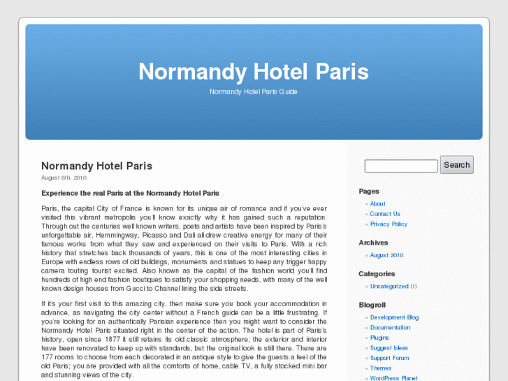 www.normandyhotelparis.com