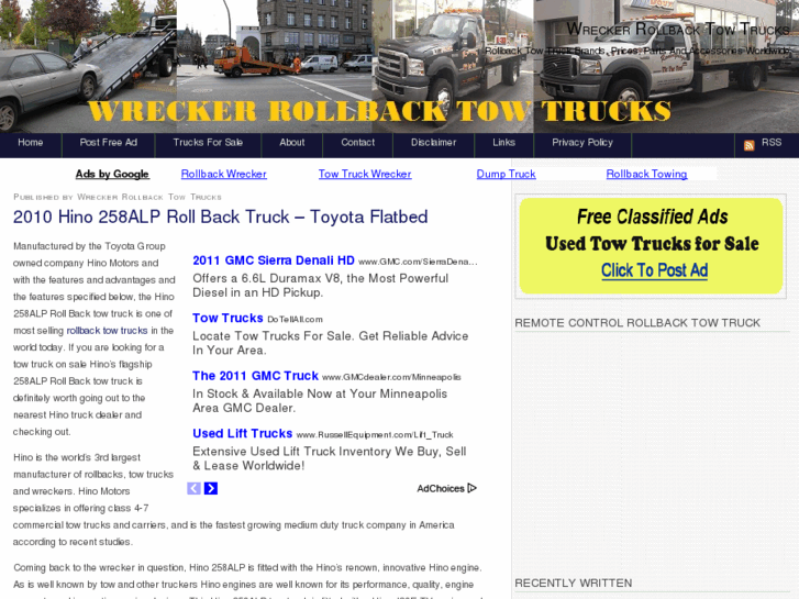 www.wreckerrollbacktowtrucks.com