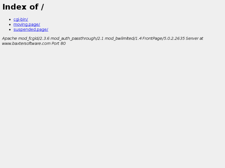 www.baxtersoftware.com