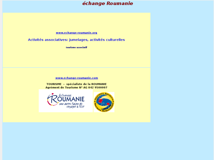 www.echange-roumanie.org