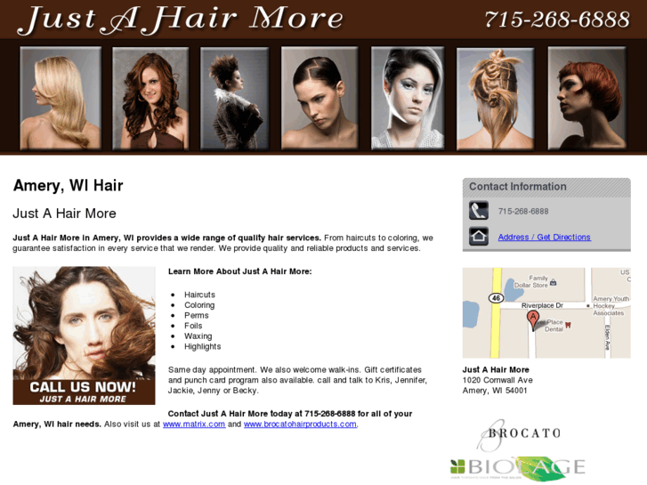 www.justahairmore.com