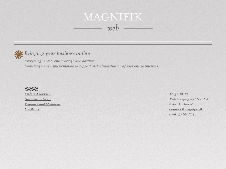 www.magnifik.dk