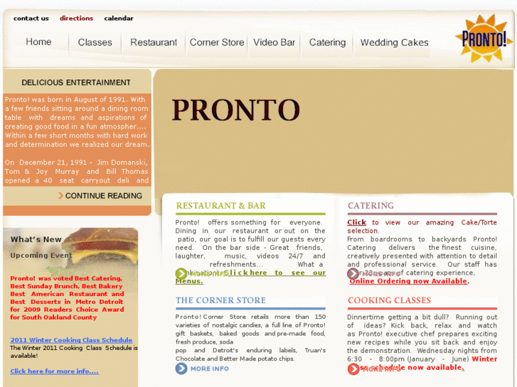 www.prontorestaurant.com