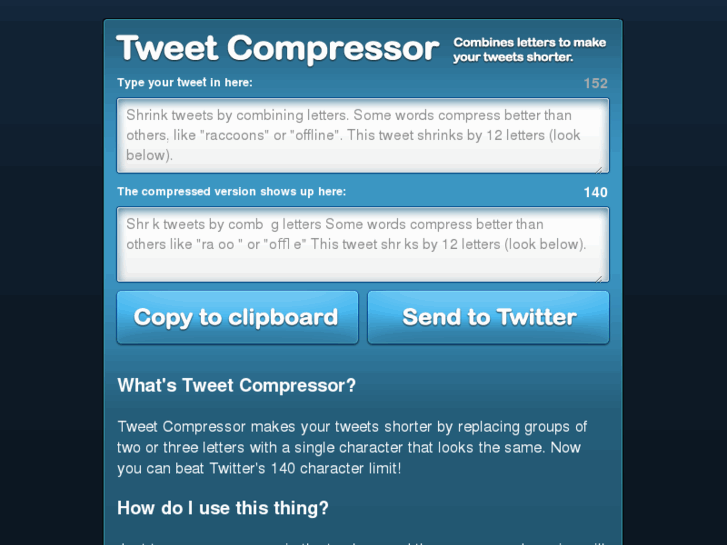 www.tweetcompressor.com