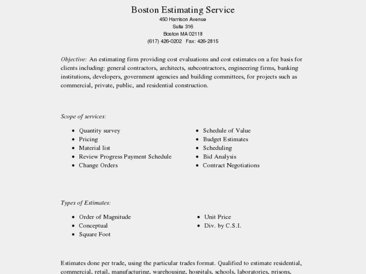 www.bostonestimating.com
