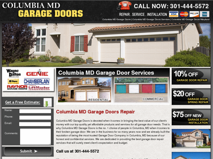 www.columbiamdgaragedoors.net