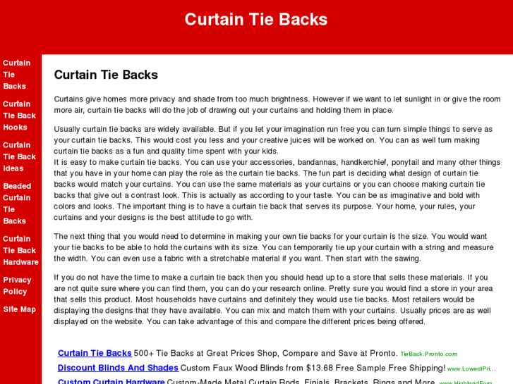 www.curtain-tie-backs.org