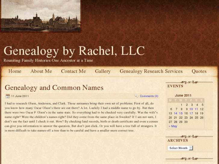 www.genealogybyrachel.com