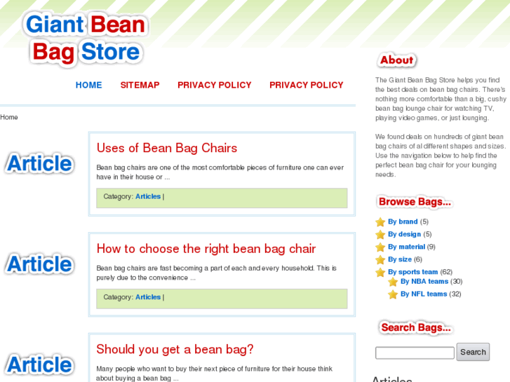 www.giantbeanbagstore.com