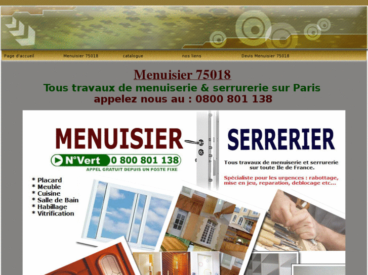 www.menuisier75018.net