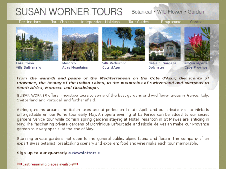 www.susanwornertours.com