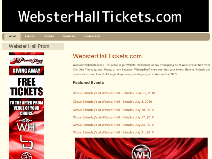 www.websterhalltickets.com