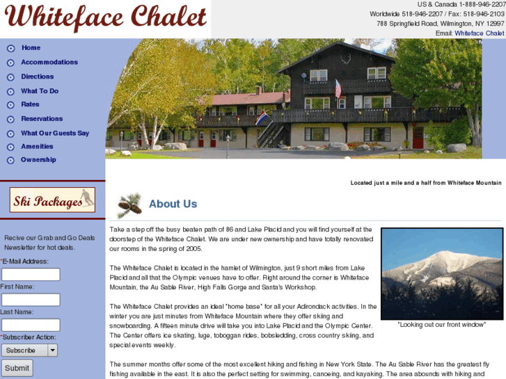 www.whitefacechalet.com