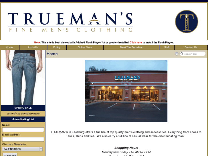 www.truemansmenswear.com