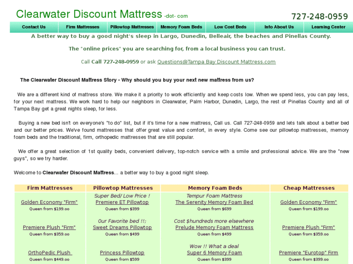 www.clearwater-discount-mattress.com