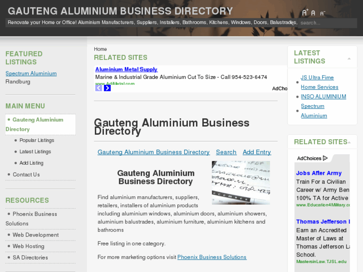 www.gautengaluminium.co.za