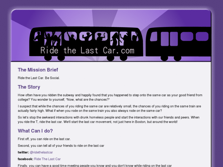 www.ridethelastcar.com