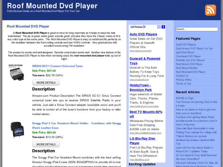 www.roofmounteddvdplayer.org