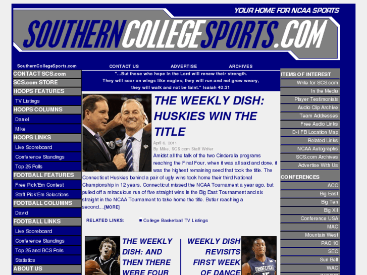 www.southerncollegesports.com